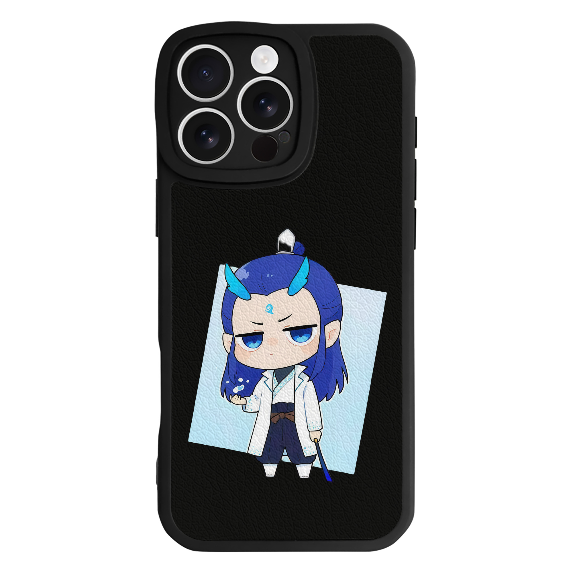 （画像用） Ne Zha 2 ナタ 魔童の大暴れ 【iPhone 16シリーズ対応】シリコンスマホケース（レザー調） 材質：シリコン